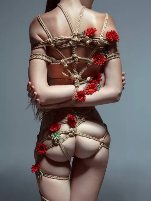 Flower Bondage from behind by Aaron McPolin (x-post from /r/BeautifulBondage)