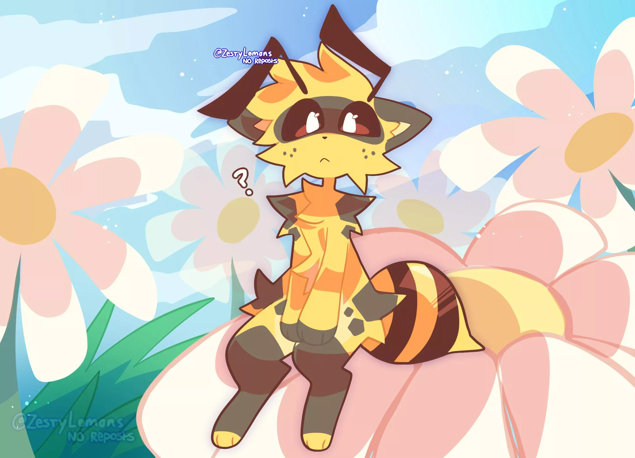 flowers [ art by me @zestylemonss on twitter ]