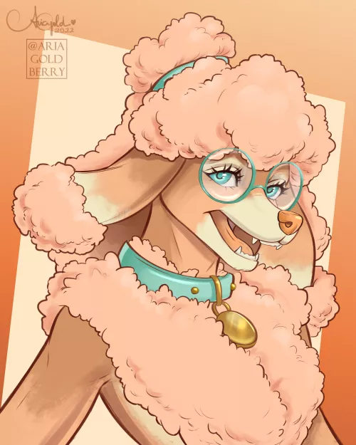 Fluffy Doggo 💞 Posting this girl again because I love her ^^ (@AriaGoldberry)