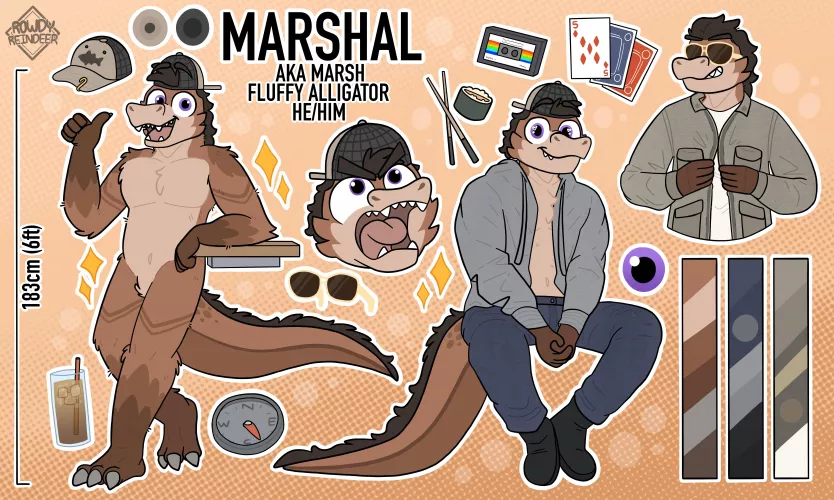 Fluffy Gator 🐊 (art by me)