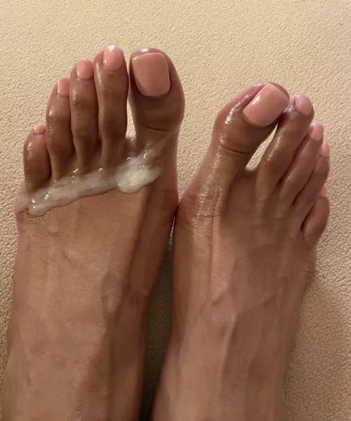 Footjob aftermath 💦