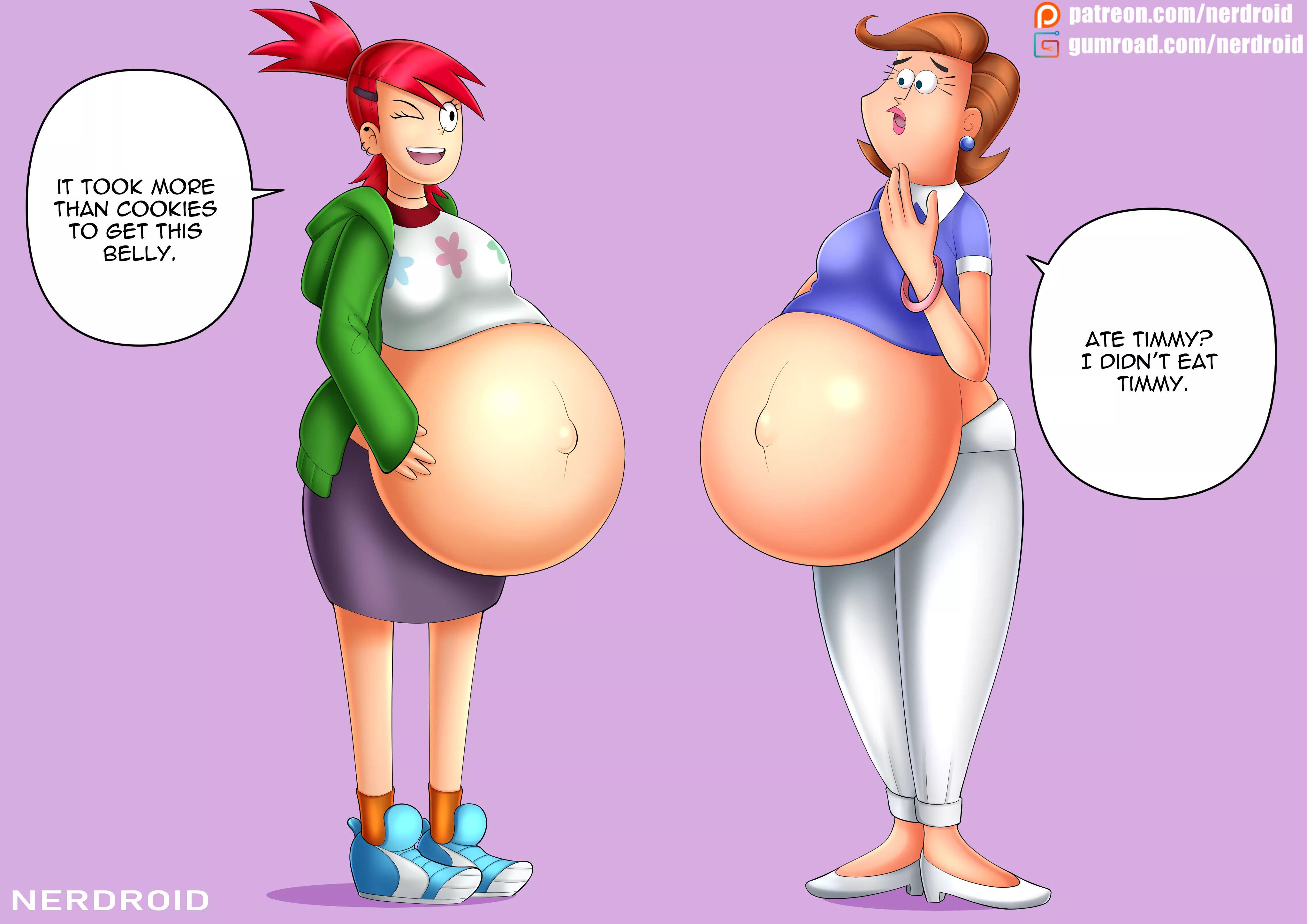 Frankie Foster and Mrs. Turner pregnant - Commission made by me(NerDroid)
