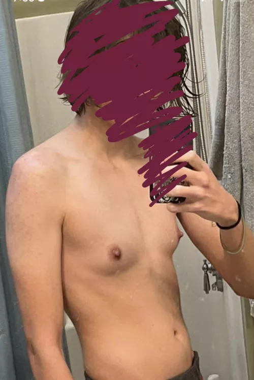FtM / 19 / 115lbs / 5β6β¦ acceptance of my body pre op is hard but iβm grateful for making strides to feel better