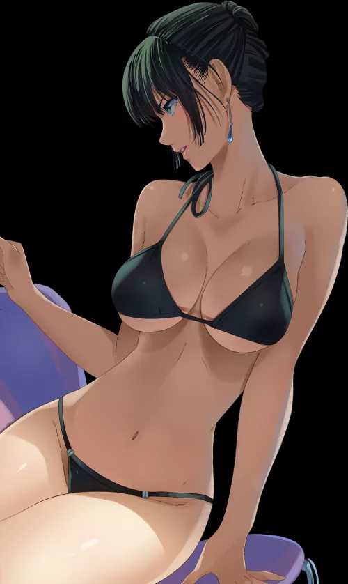 Fubuki chilling on the beach