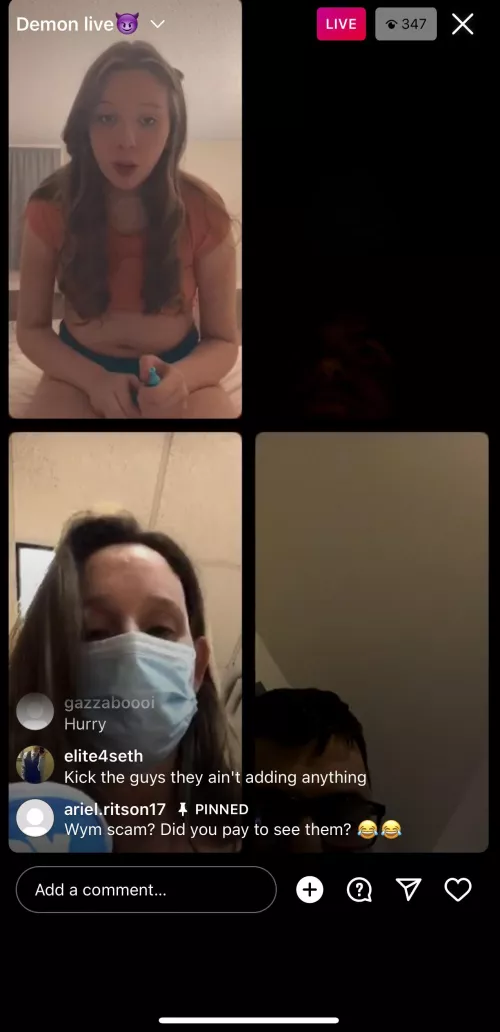 Get in there fast!! Her mom gonna flash