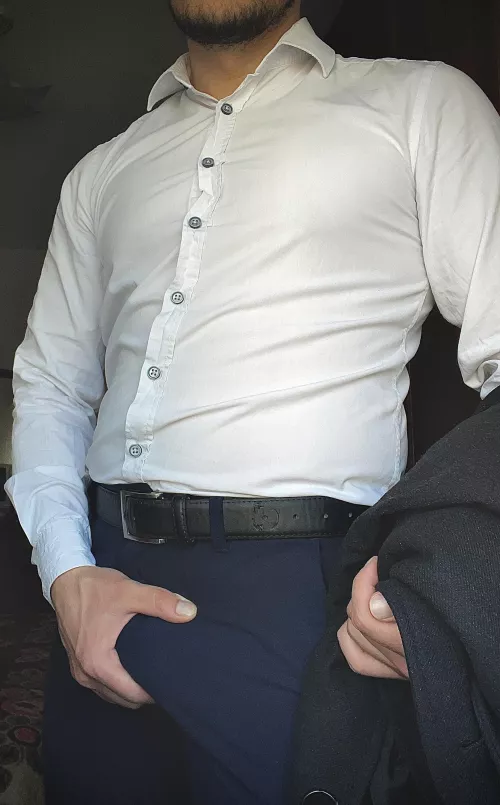 Geting ready for the day and checking the package