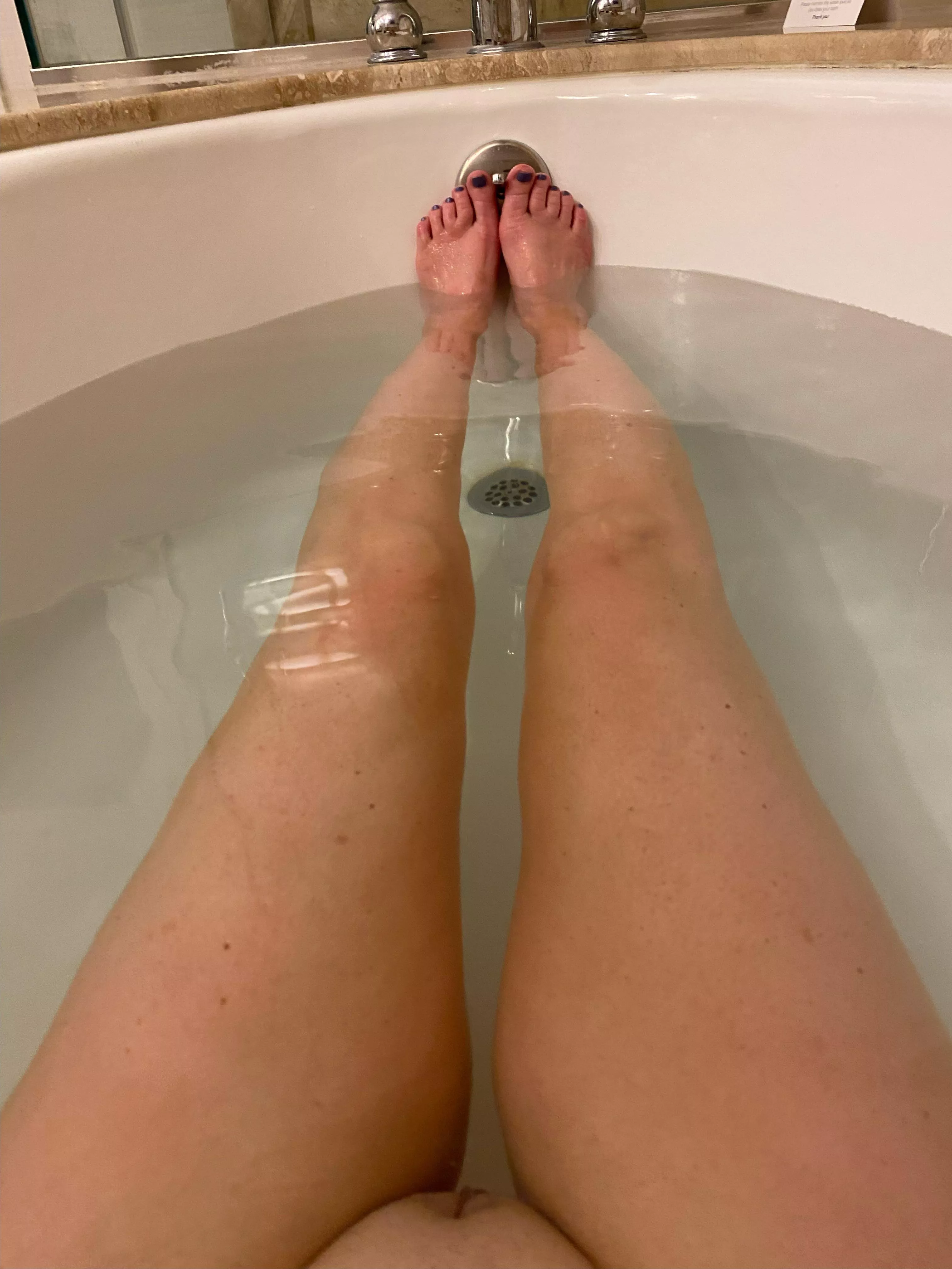 Getting my pussy nice and clean for the new cock that’s going to fuck me tonight. Hubby is ready to see me filled and then fuck me after.