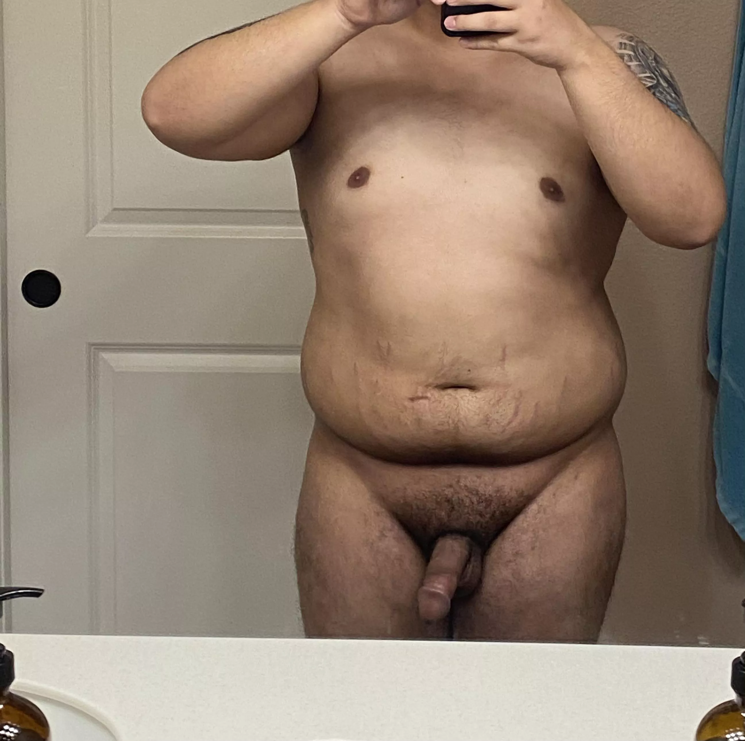 Getting ready to go to nude beach.