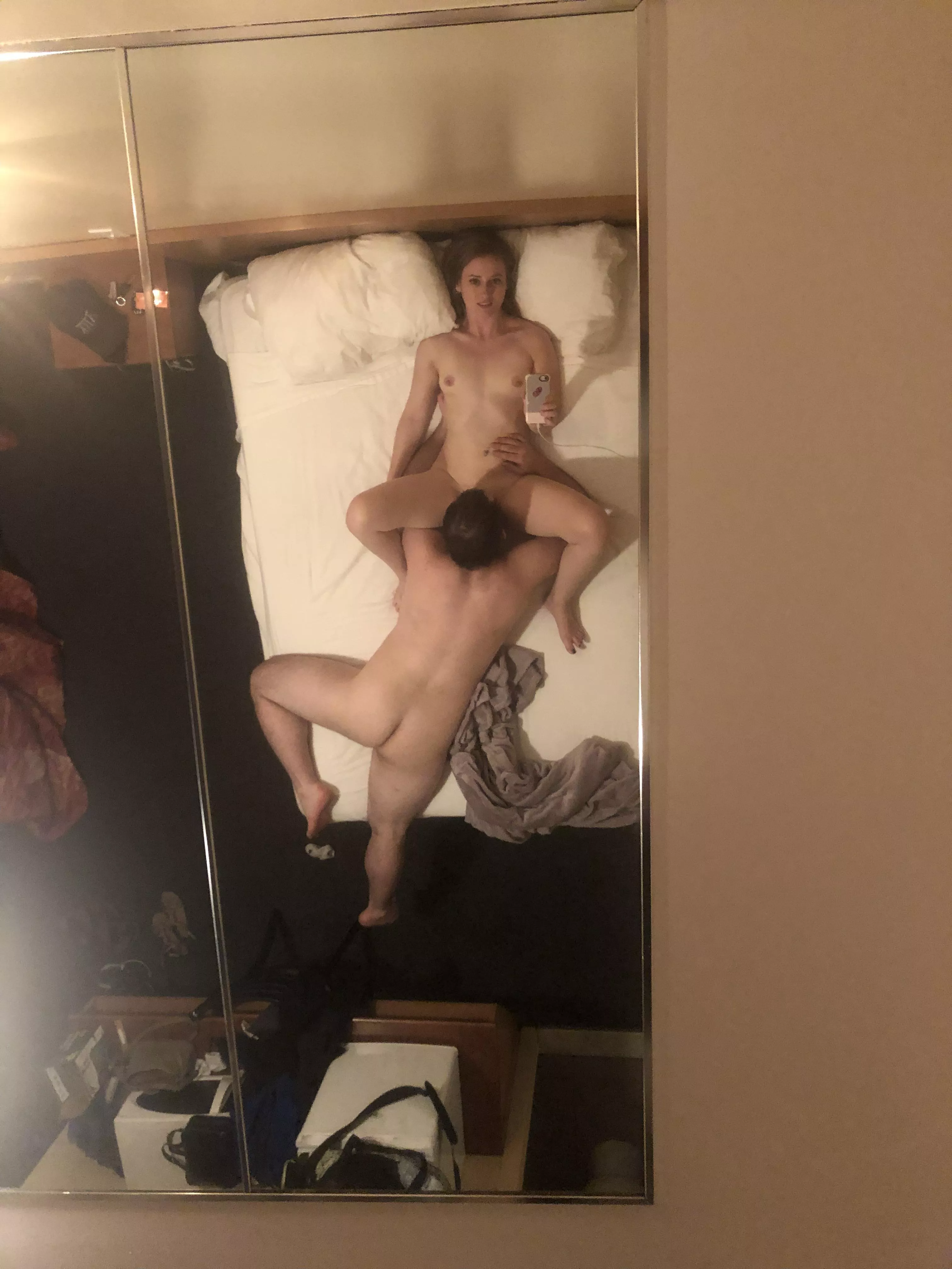 Good boy, keep licking.