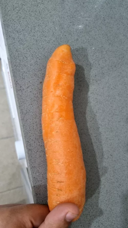 got a dog dick looking carrot, gonna have fun 😉