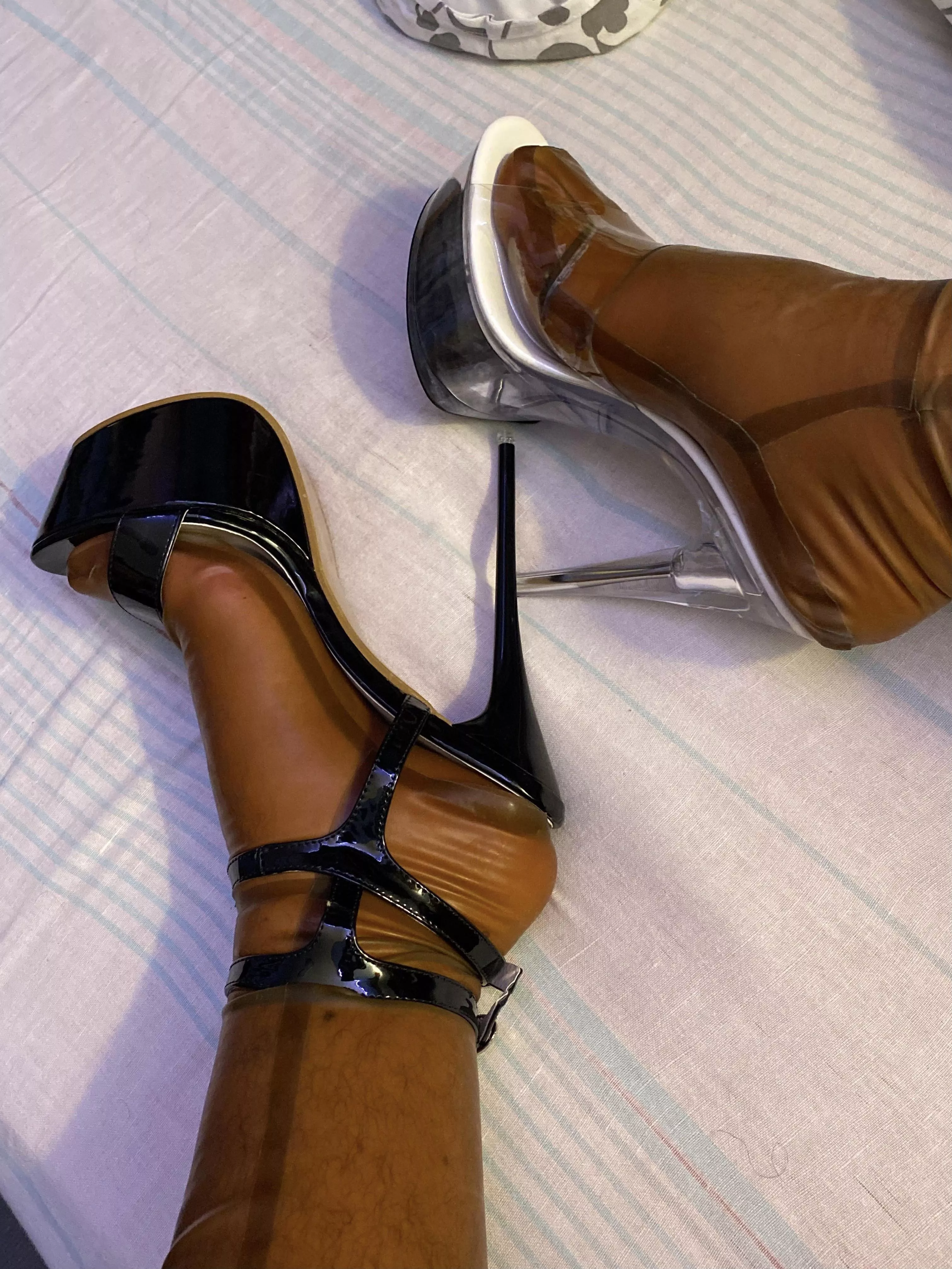 Got my first latex stockings😁anyone into this style? Dms open Got my first latex stockings😁anyone into this style? Dms open
