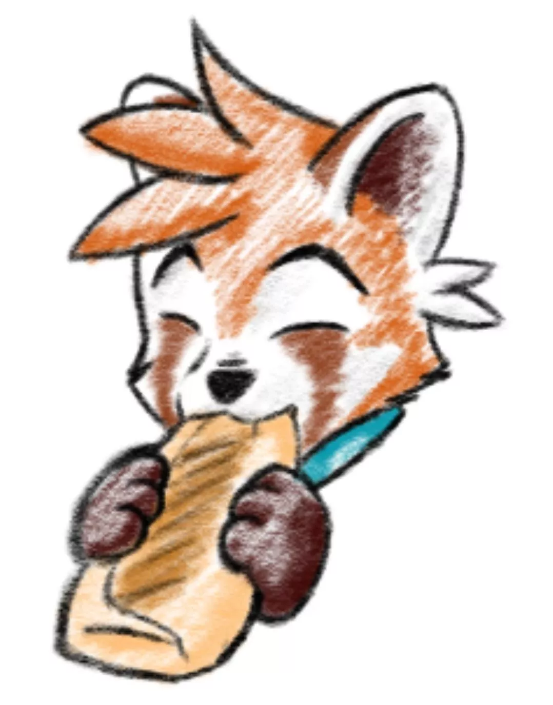 Got some Taco Bell today, love me a quesarito. Art by me
