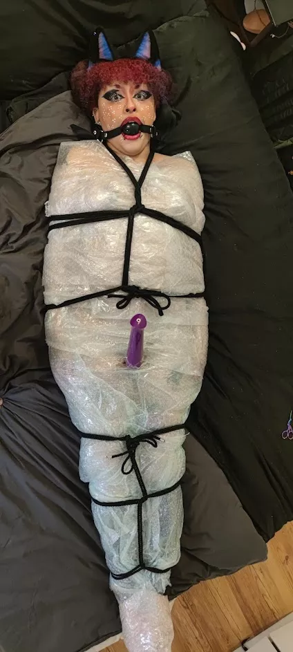 Got to be wrapped up in bubblewrap and rope for the first time!