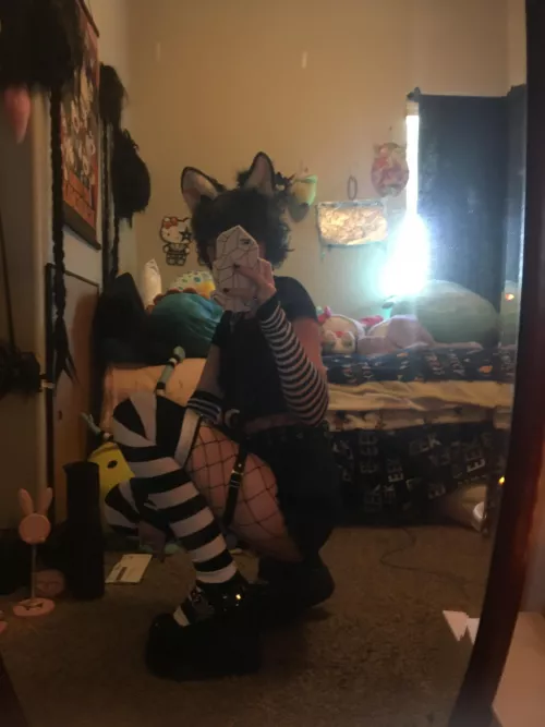 Goth cat femboy, is that title too long?