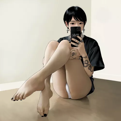 Gothic thighs [Original] (flat_fish)