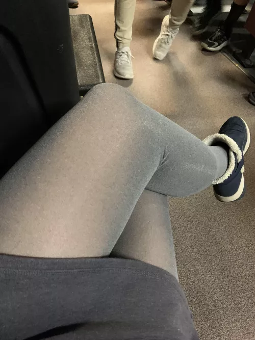 Gray tights at a meeting at my kid’s school. So many dads wanted to talk to me! Can’t imagine why!