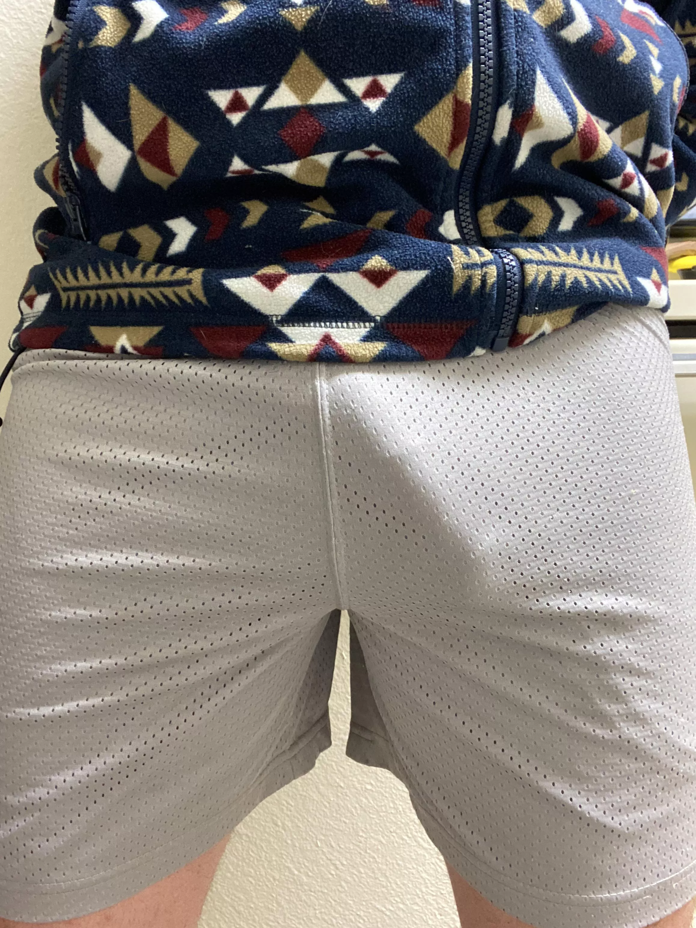 Gym shorts don’t leave much to the imagination