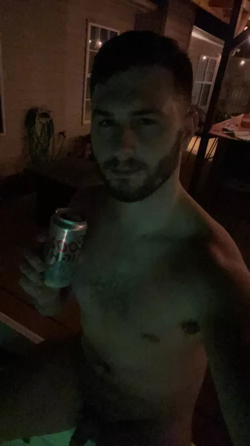 Had a hot tub and beer night last night