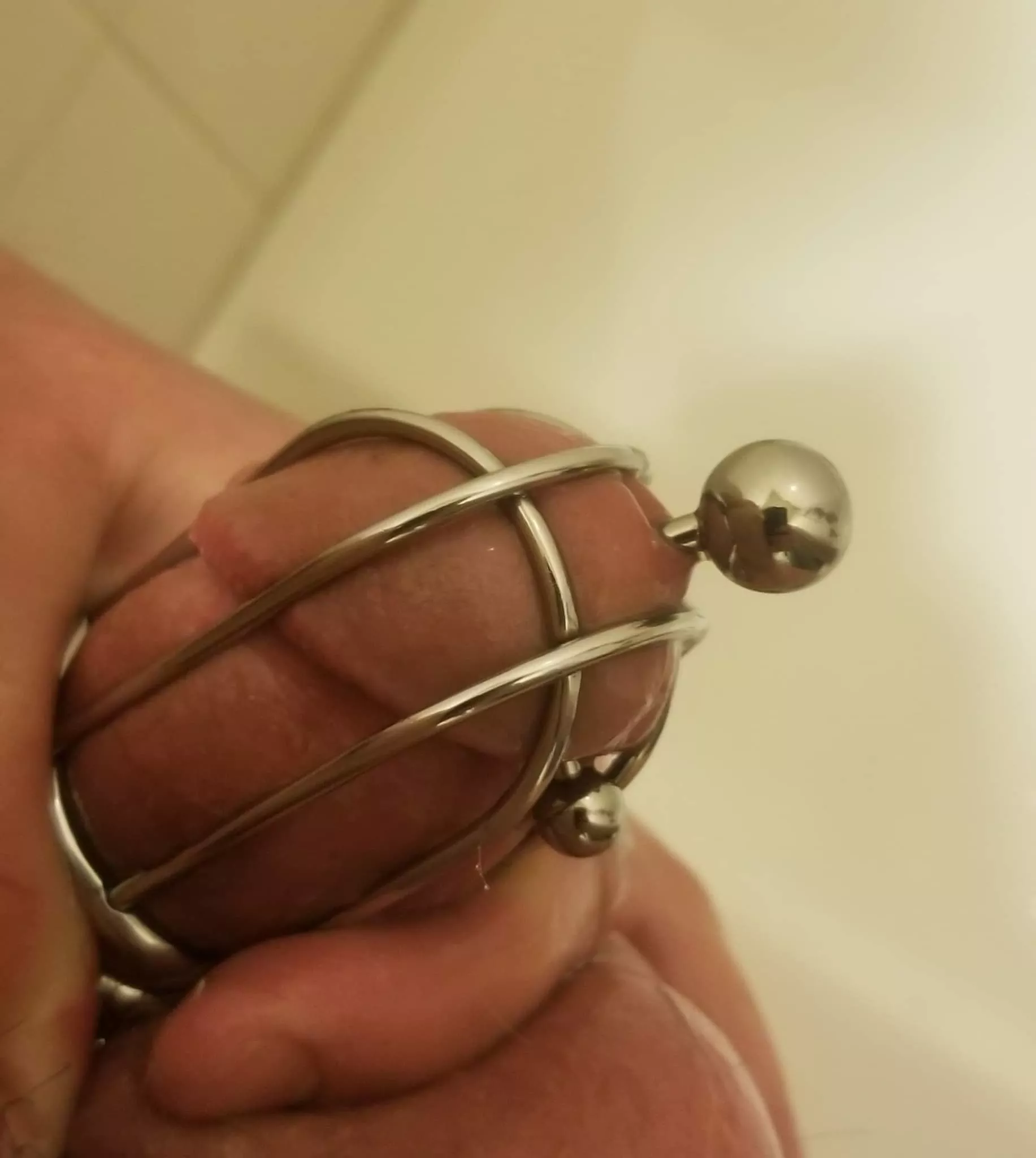 Half way to a locking PA. Just need to heal. Please ignore the random dog hair lol.