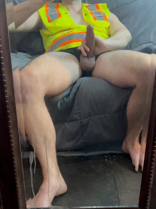 Hard and horny worker