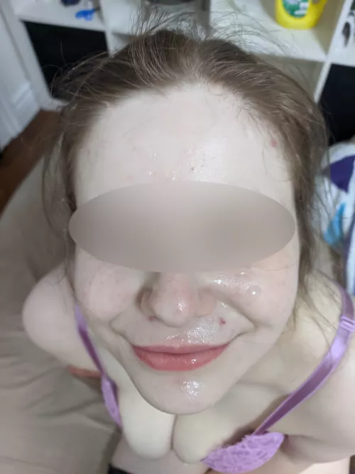 He came all over my face.. and his boss's mattress [OC]