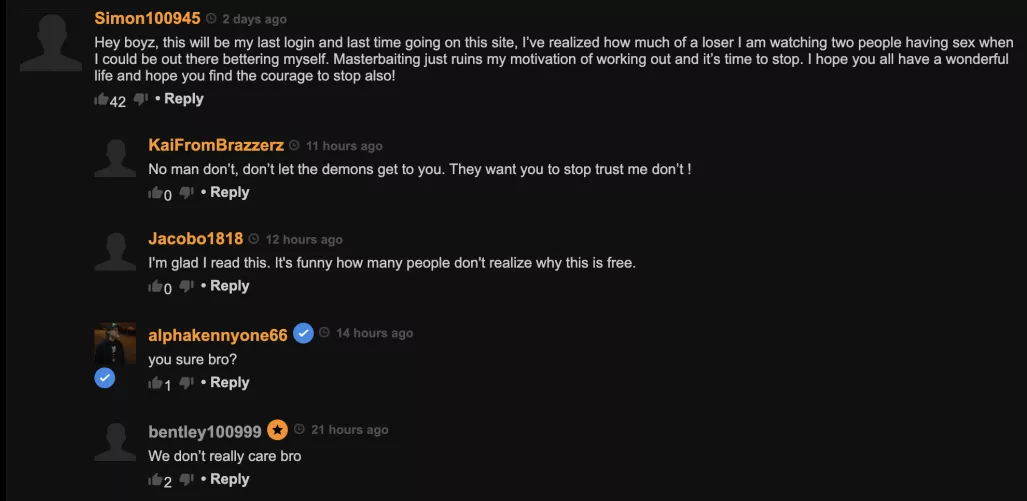 He favorited 2 videos a day ago