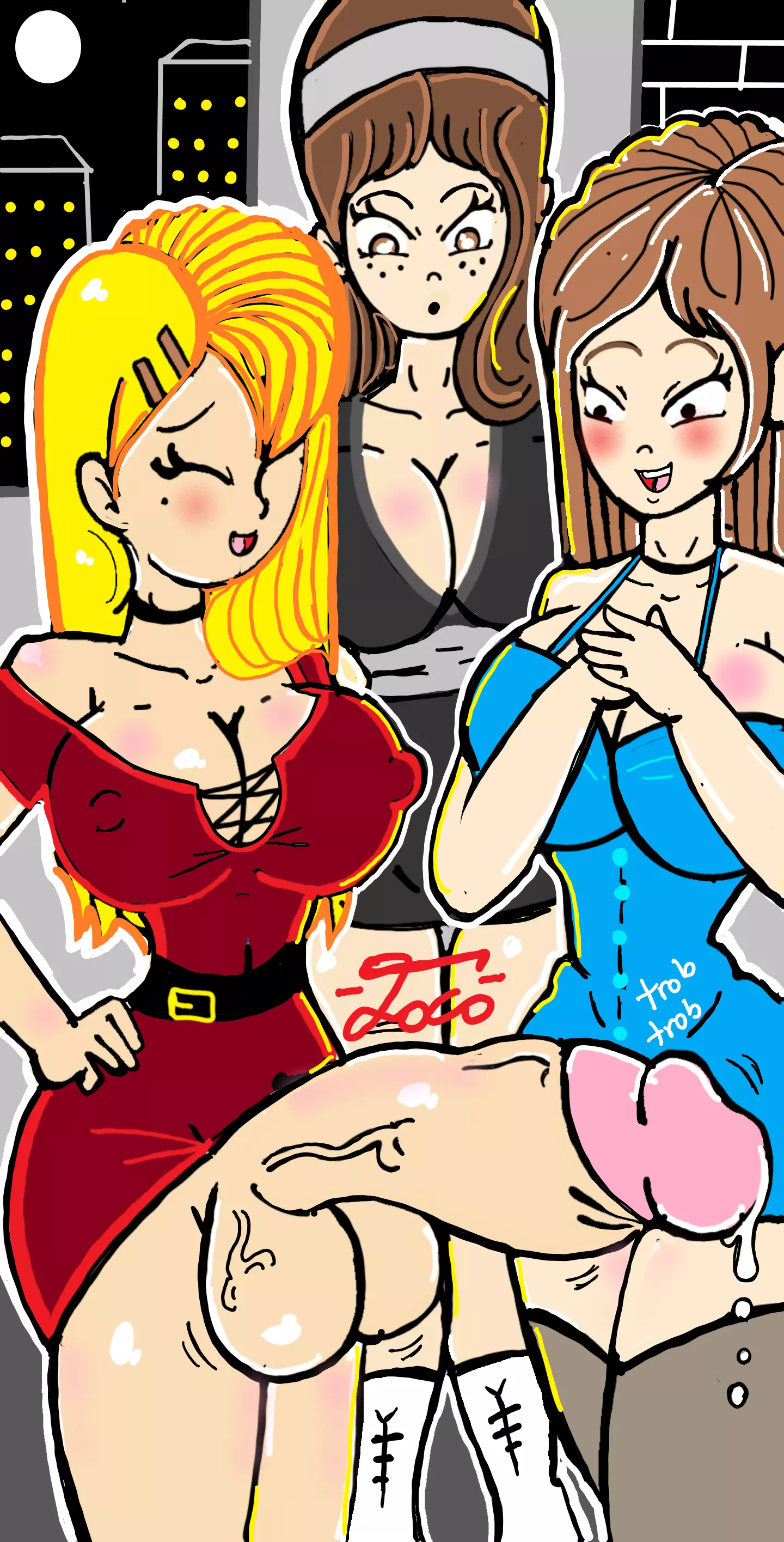 her job had a party and she brought something extra 😈😈