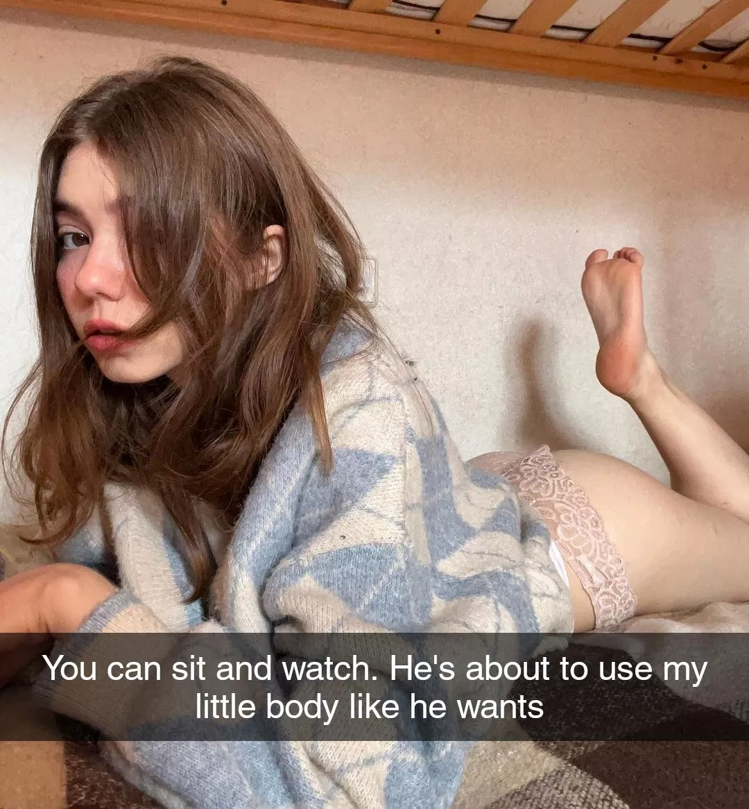 her little pussy about to be wrecked