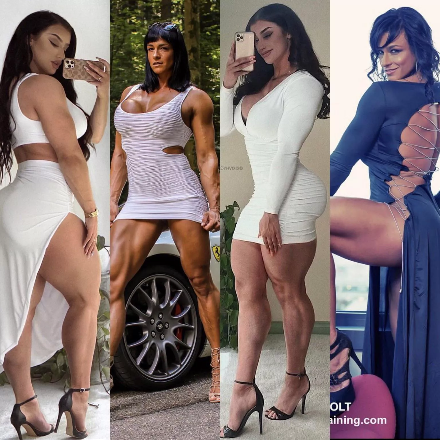 Here’s a little battle of the snu…. Kiki Vhyce (5’10) & Cindy Landolt (5’10)