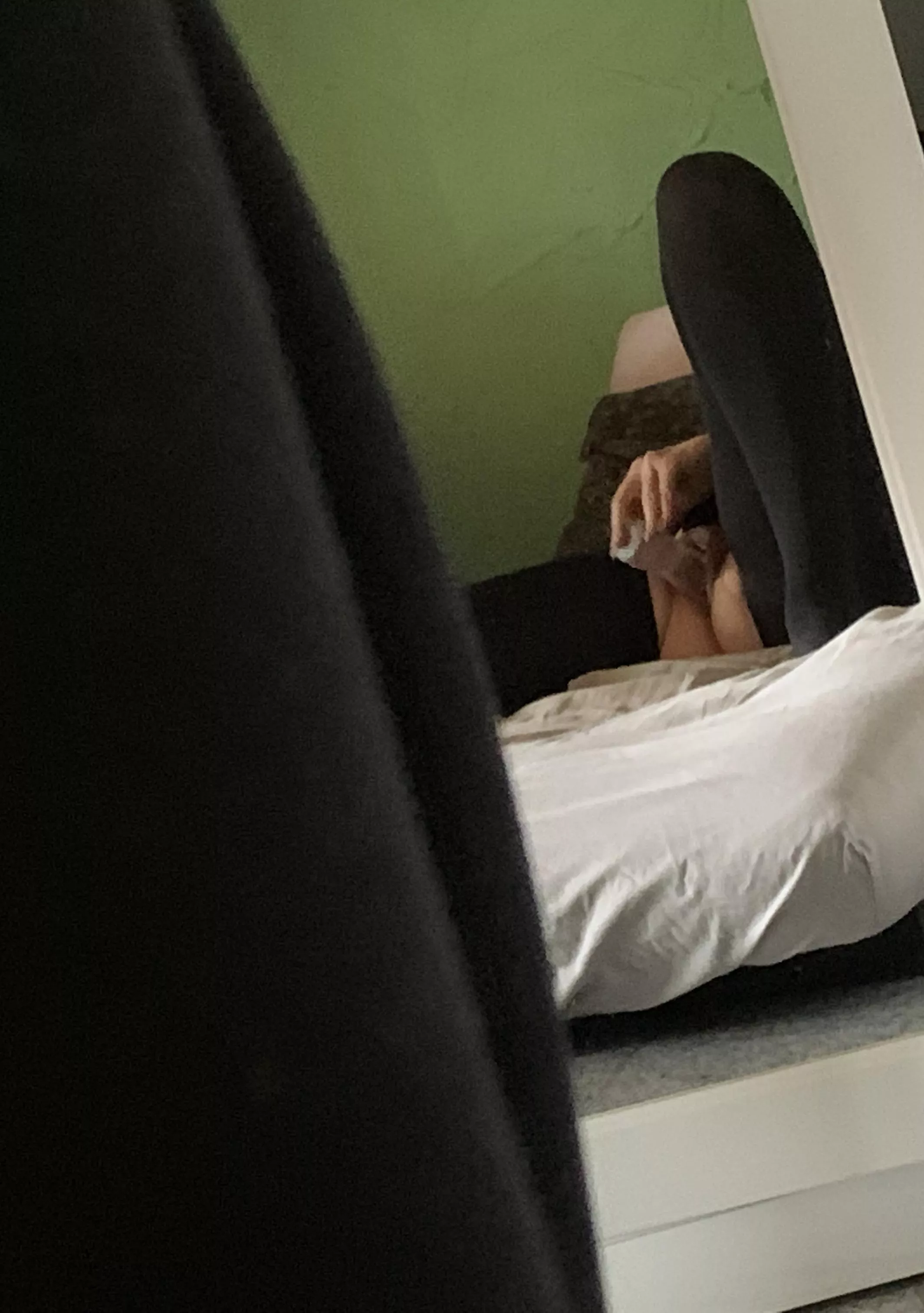 Heres a pic of me trying out my new bed 😈 what do you think?