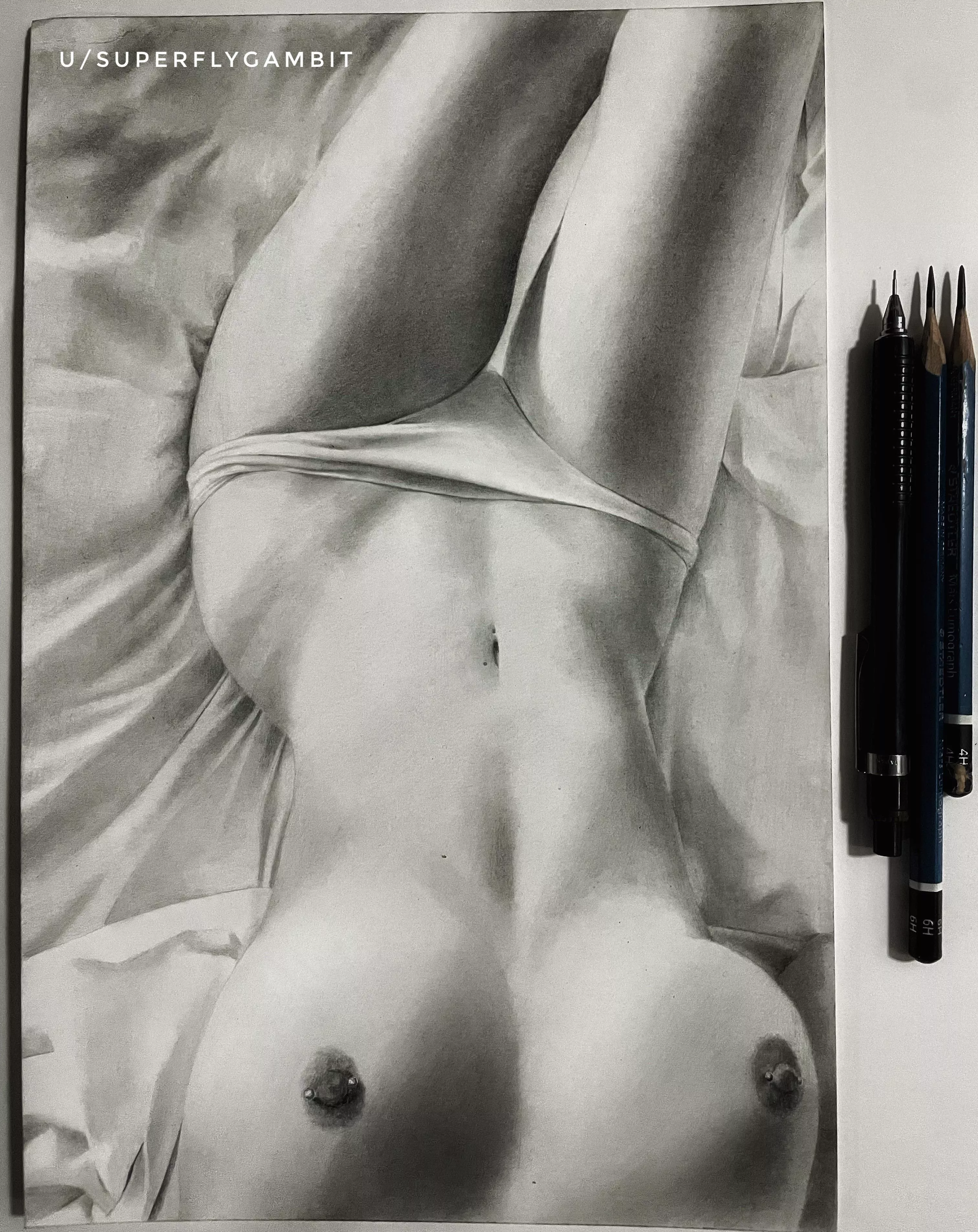 Here’s another piece I’ve been working on and just recently finished! I’m really happy with how it turned out! 8” x 12” graphite on Bristol board.