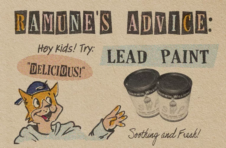 Here’s some art I made out of the blue for a friend, in a 1950’s style!