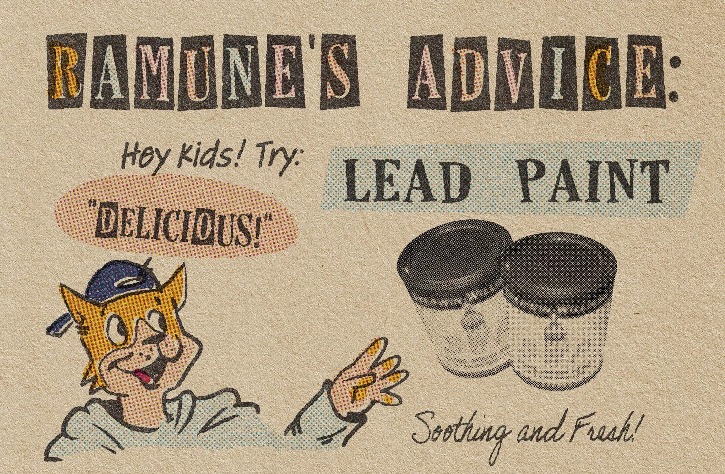 Here’s some art I made out of the blue for a friend, in a 1950’s style!