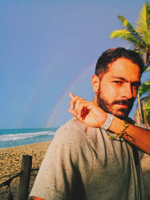 hi guys! look at the two rainbows, I felt so gay lol