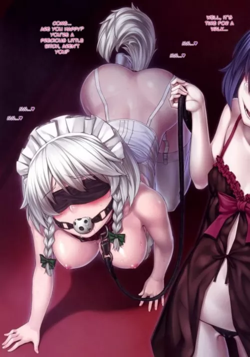 Hmmmpghh!! Mistress w-where are we going.... (up for rp if any Mistress's would like to)