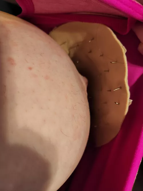 Holy fuck tack bra inserts hurt in the best possible way 🥺