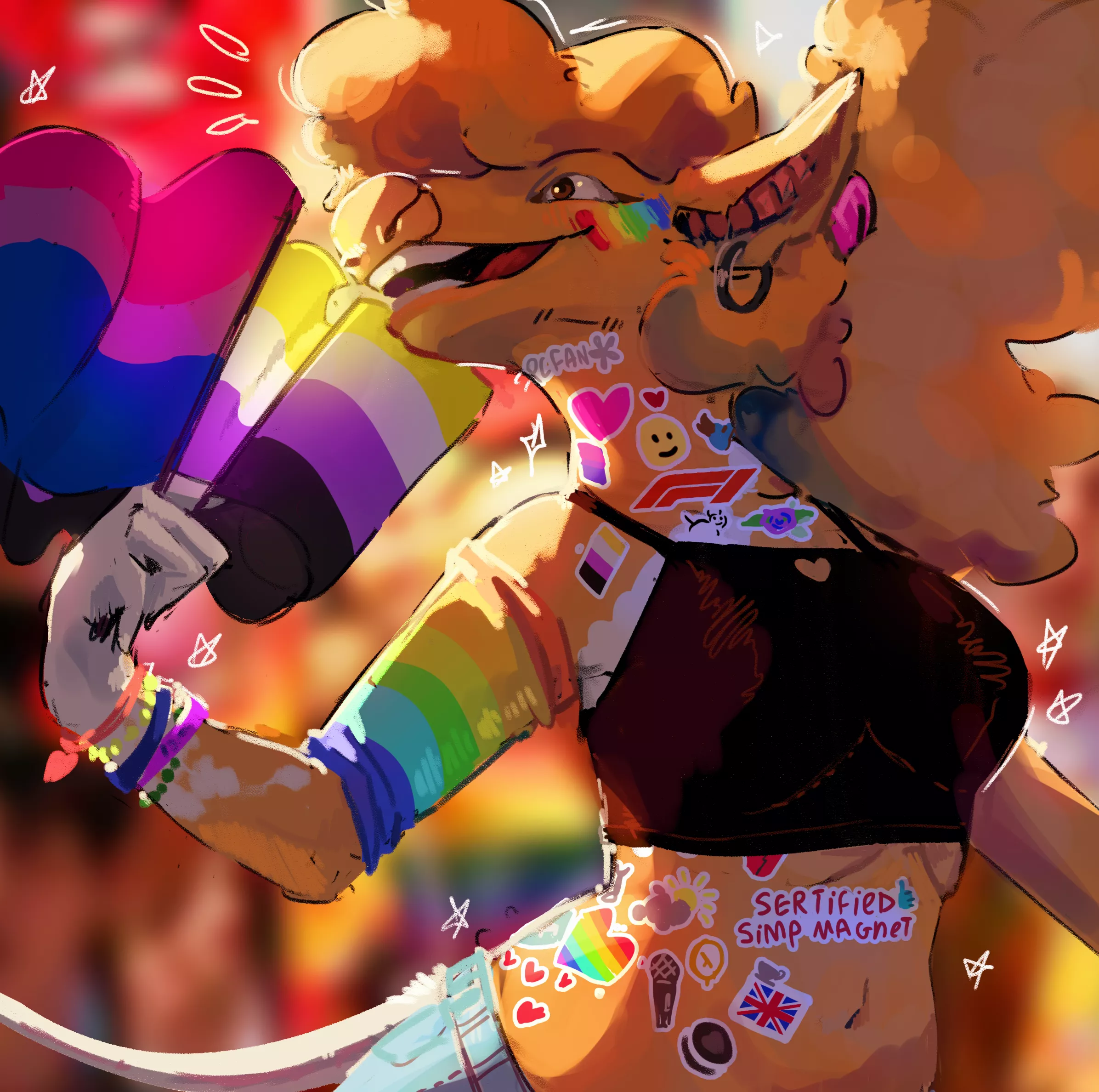 hopefully im not too late, happy pride everyone!(OC)