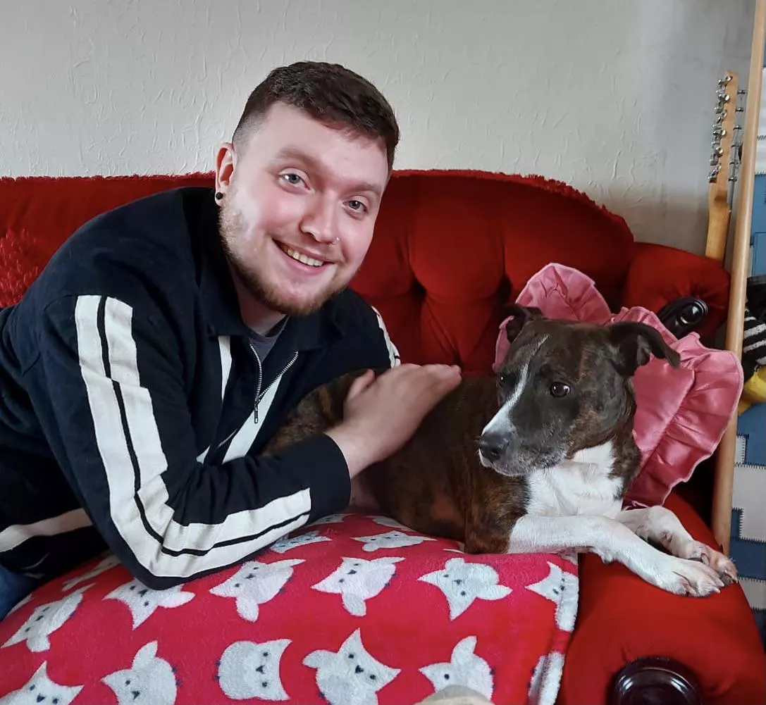 Hopefully the dog is enough of a distraction from my tired face 😅