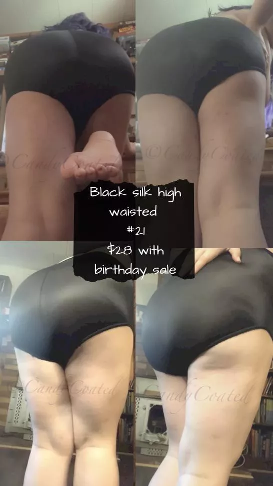 🍭 Hot sweaty black satin from your favorite slutty teacher 🖤 [selling] don’t miss out on my birthday sale!