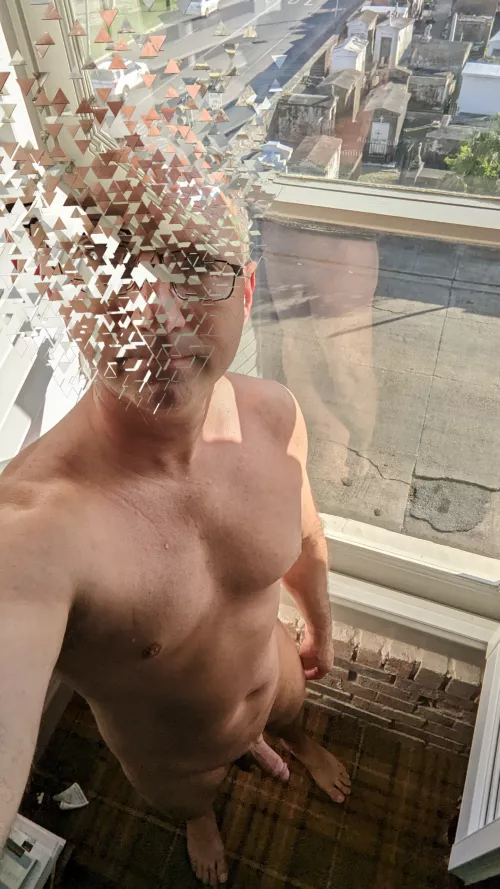 Hotel window overlooking St Louis cemetery#1 New Orleans!!