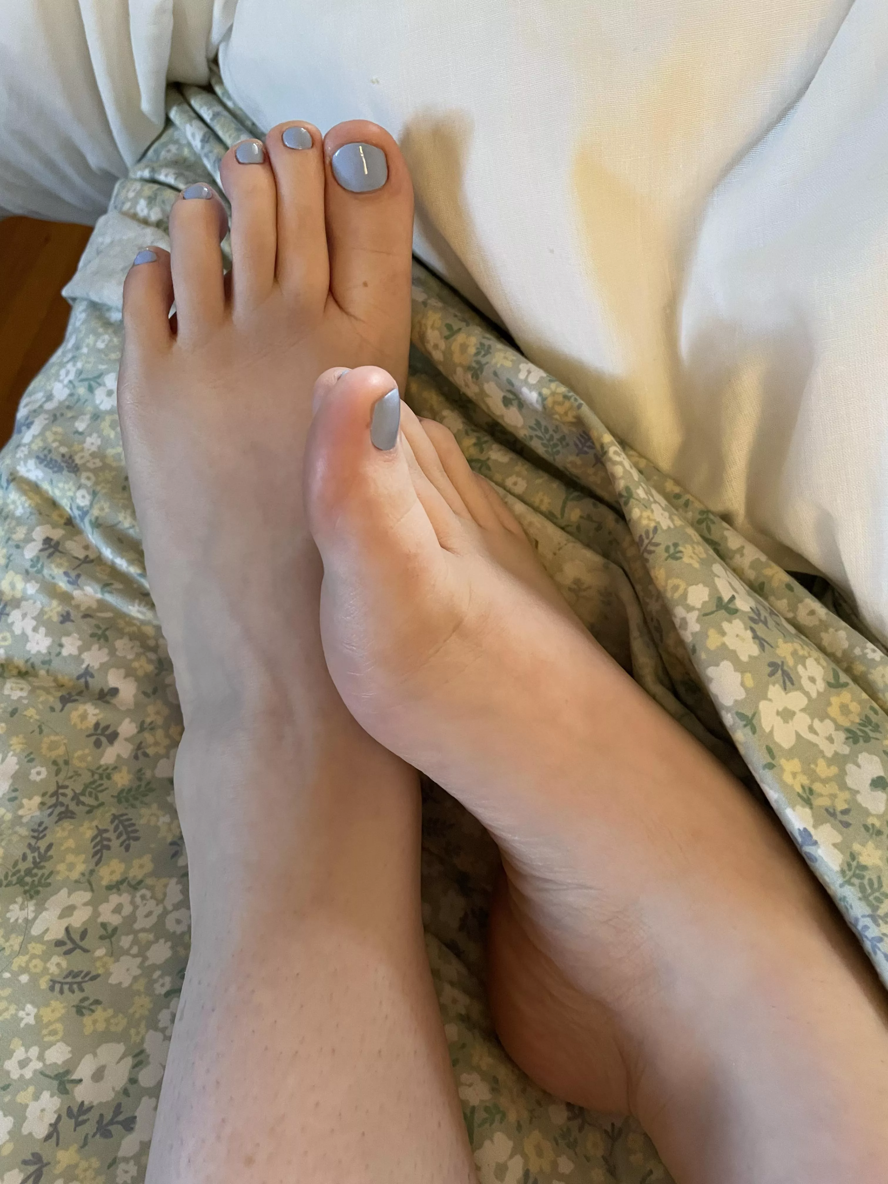How would you rate my new pedicure? They’re so soft now…
