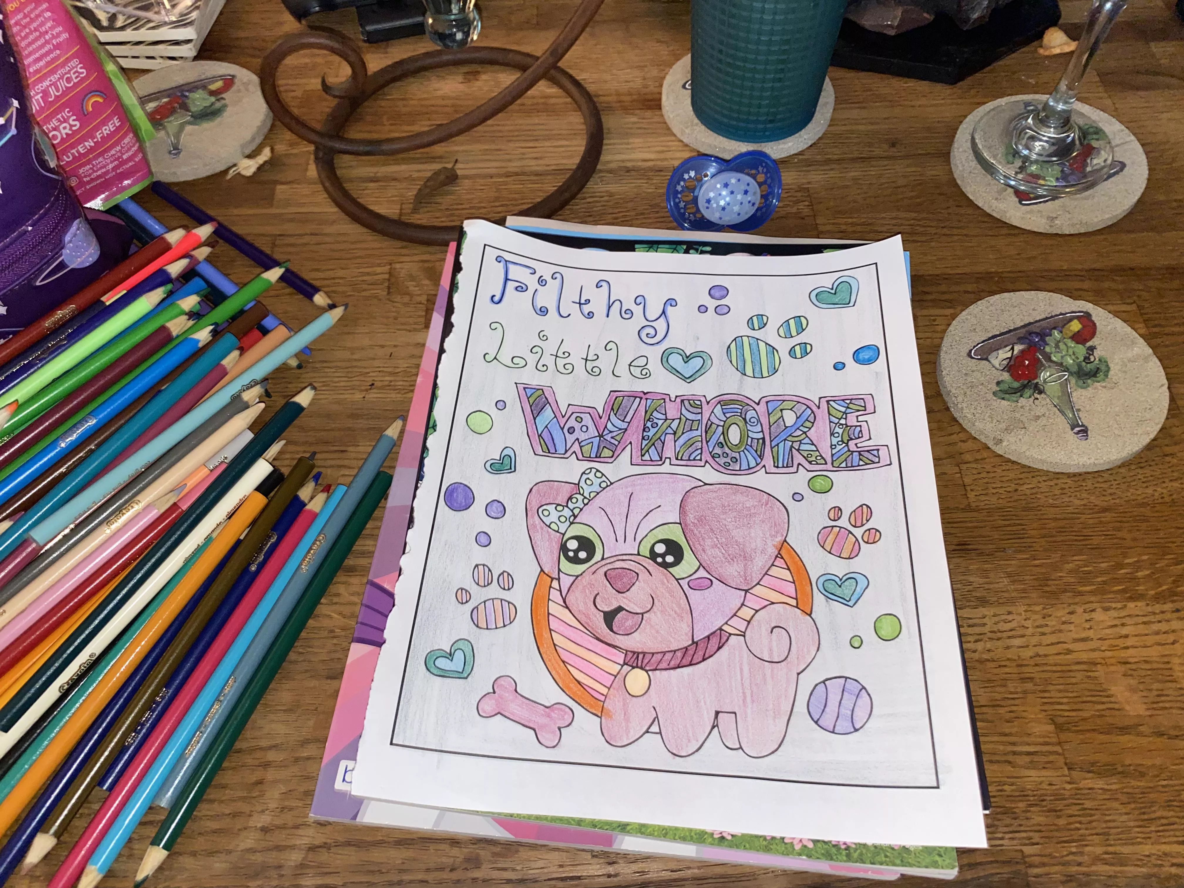 How’d I do? I tried my best to stay in the lines. 🙈🥺🙄