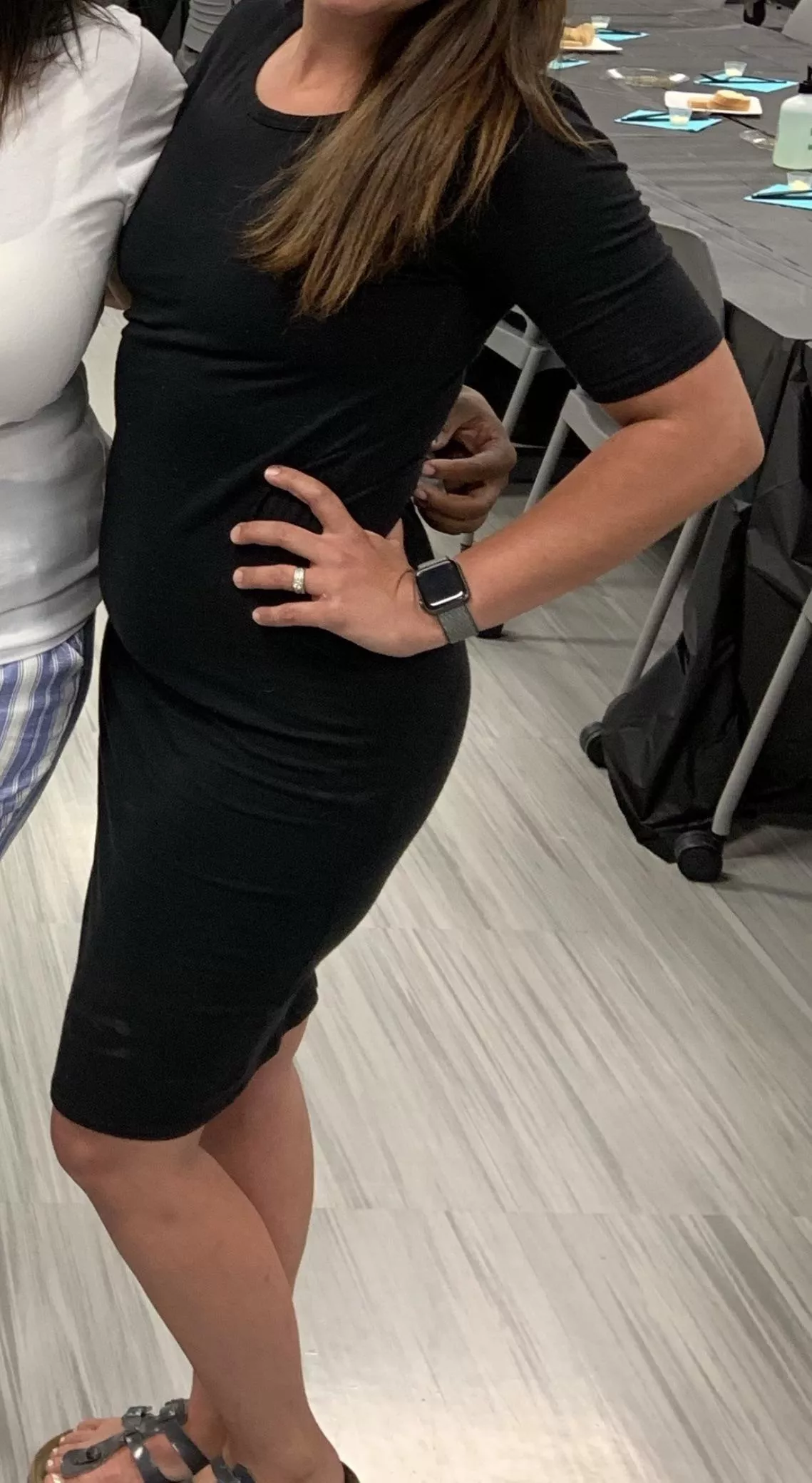 How’s wife in dress?