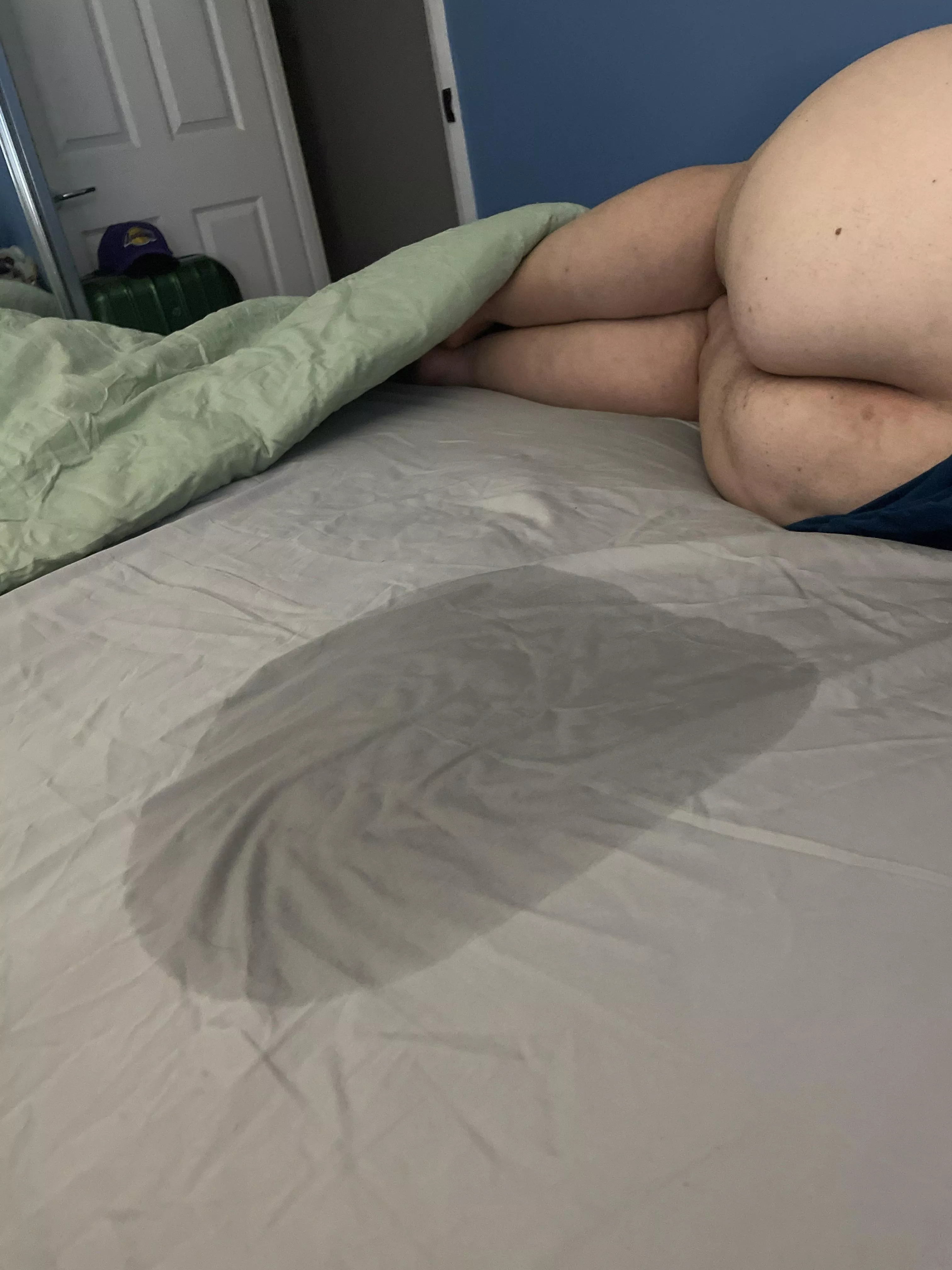 Hubby’s tongue and some toys caused me to make a mess last night