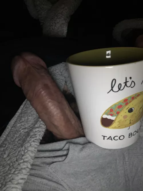 Hump day cock and coffee