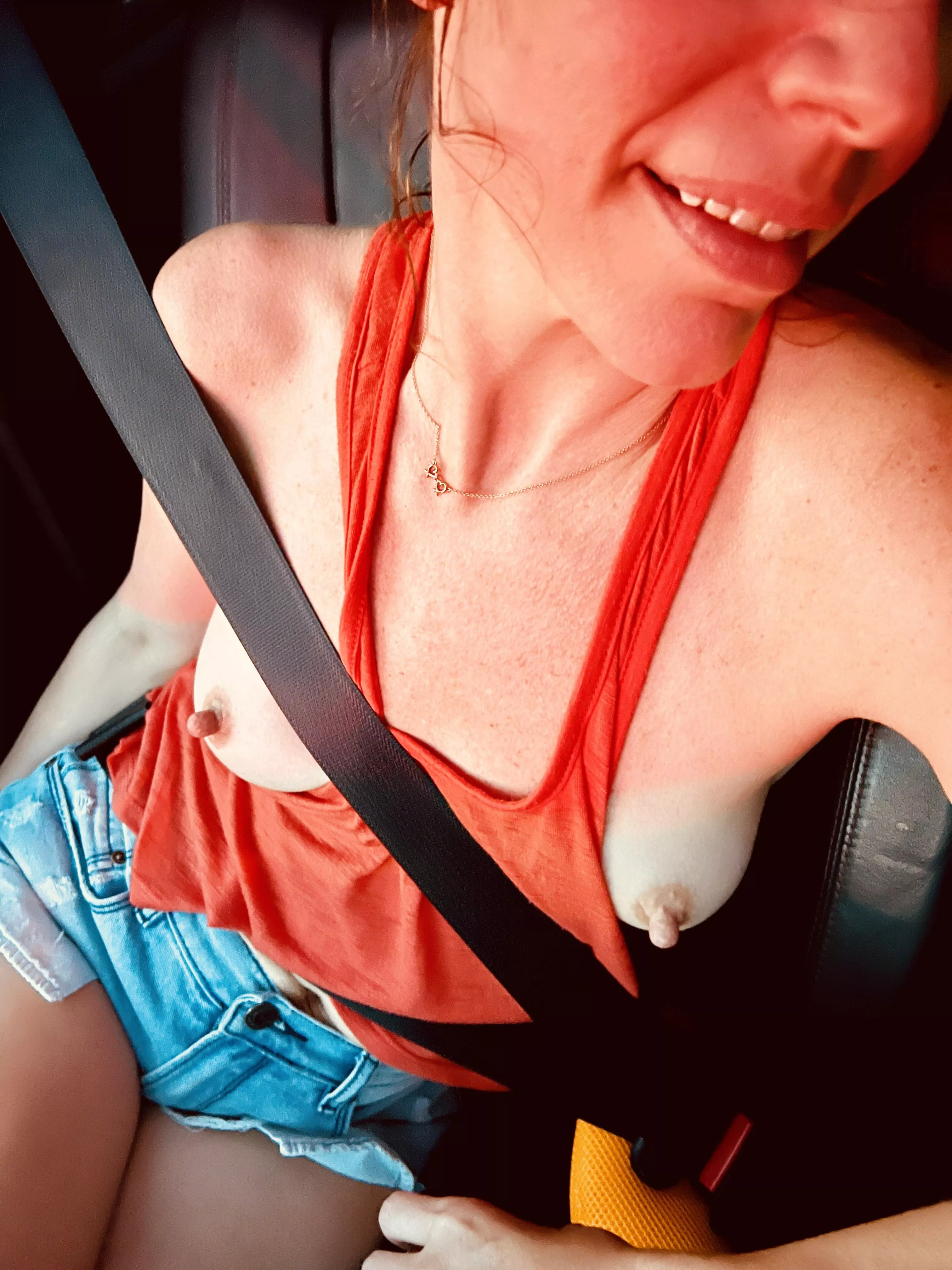 I always stay braless so you can play with them whenever and wherever you want.