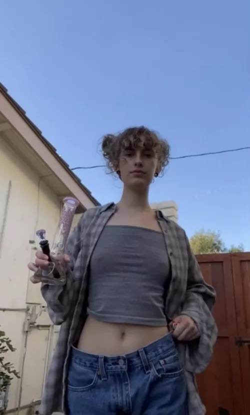 I can never smoke with a bra on