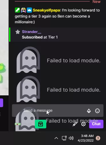 I cant fix this issue. I cant type in chat with this. Idk what its from.