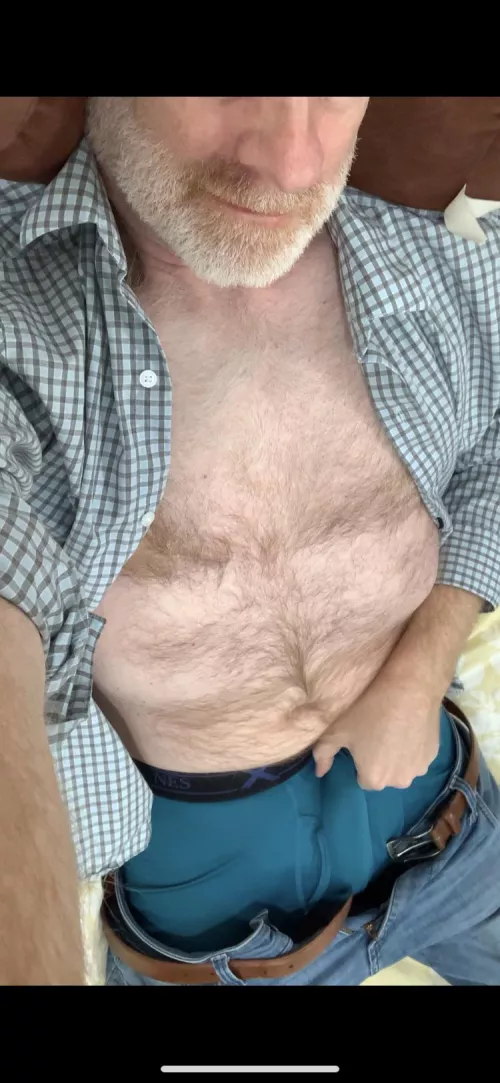 I don’t own pajamas, but I took this pic in bed. Close enough?