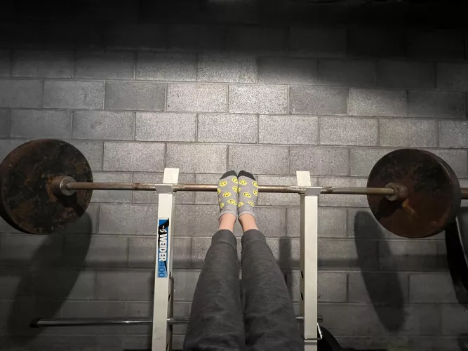 i don’t think this is how it’s done, but it is a great way to admire these cute socks 😁